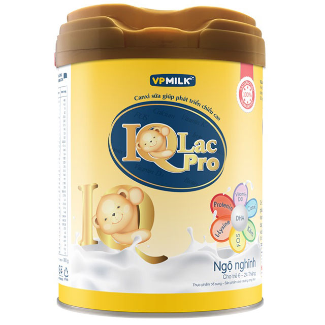 sữa iqlac pro ngộ nghĩnh hộp 900g cho trẻ 6-24 tháng