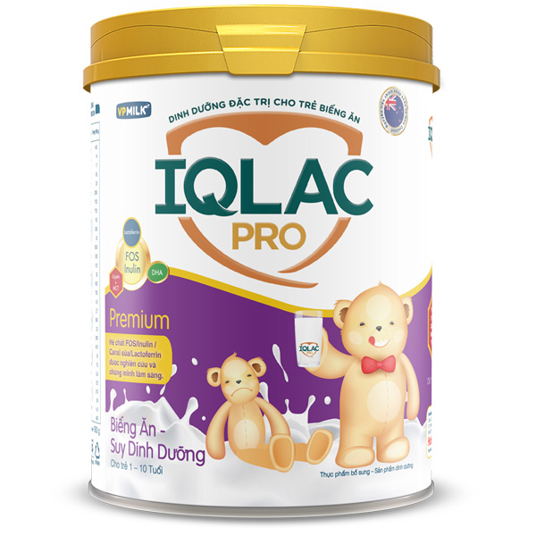 sữa iqlac pro premium biếng ăn suy dinh dưỡng lon 400g