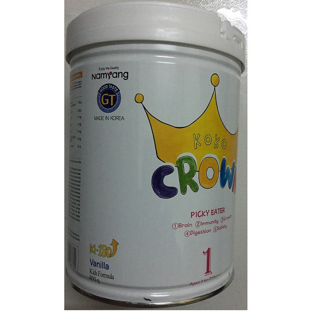 thùng sữa bột Koko Crown Picky Eater số 1 cho trẻ biếng ăn từ 1-2 tuổi