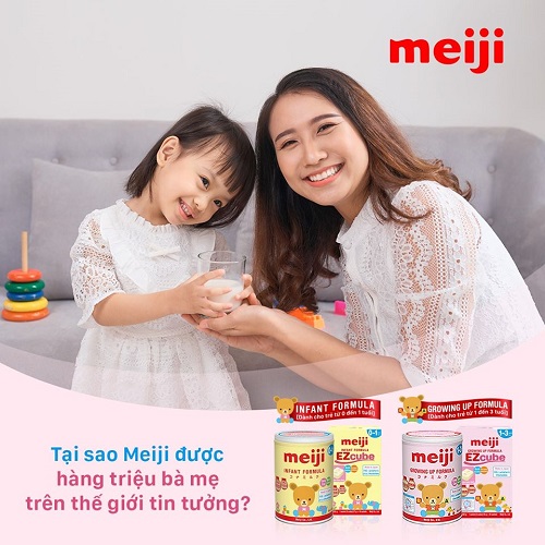 Sữa Meiji Growing Up Formula nhập khẩu, hộp 800g