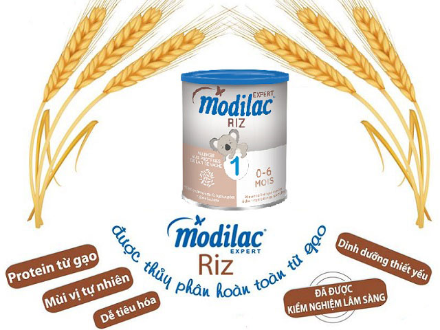 sữa Modilac Riz số 1 cho trẻ dị ứng đạm 0 đến 6 tháng tuổi lon 800g
