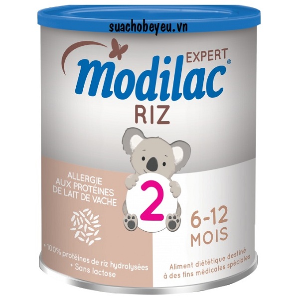 sữa Modilac Riz số 2 cho trẻ dị ứng đạm 6 đến 12 tháng tuổi lon 800g