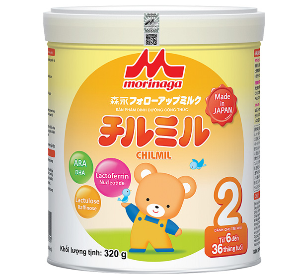 Sữa Morinaga Nhật Bản số 2 lon 320g cho trẻ 6-36 tháng