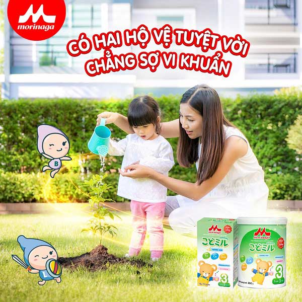 Sữa Morinaga số 3 vị vani 850g cho trẻ từ 3 tuổi