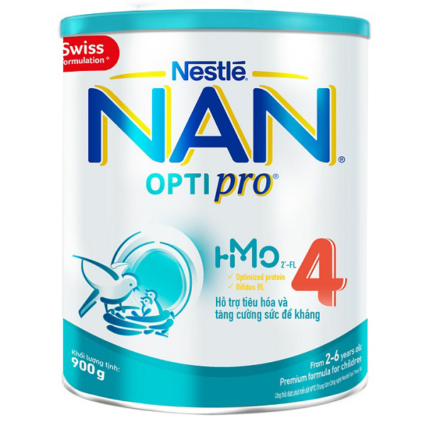 Sữa Nan optipro 4 lon 900g cho trẻ 2 đến 6 tuổi 