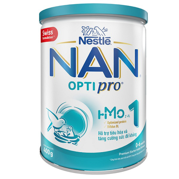 sữa Nan Optipro số 1 lon 400g cho trẻ 0 đến 6 tháng tuổi