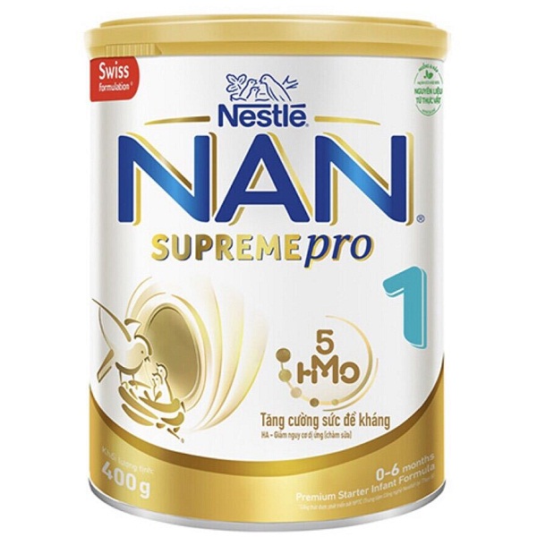 Sữa Nan Supreme Pro số 1 lon 400g cho trẻ dị ứng đạm