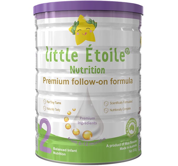 Sữa Ngôi sao nhỏ Little Étoile số 2 cho trẻ 6-12 tháng, hộp 800g