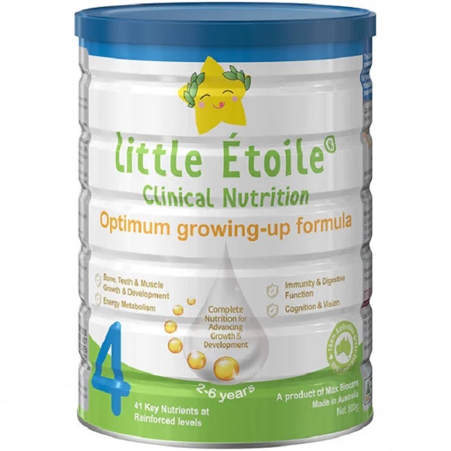 Sữa Ngôi sao nhỏ Little Étoile số 4 cho trẻ từ 2 tuổi, hộp 800g