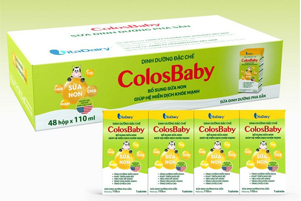 sữa Colosbaby hộp 110ml, dành cho trẻ từ 1 tuổi trở lên.