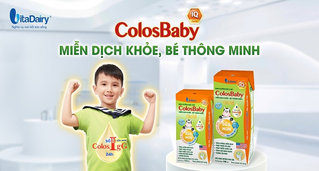Sữa bột pha sẵn Colosbaby IQ Gold hộp 110ml cho trẻ từ 1 tuổi
