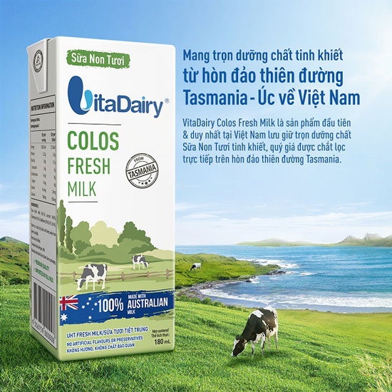 Sữa non tươi Colos Fresh Milk hộp 180ml