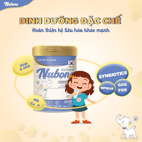 Sữa Nubone Plus+ cho trẻ biếng ăn, chậm tăng cân trẻ 1 đến 10 tuổi 