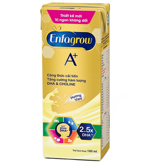 sữa nước enfagrow hương vani hộp 180ml cho trẻ trên 2 tuổi