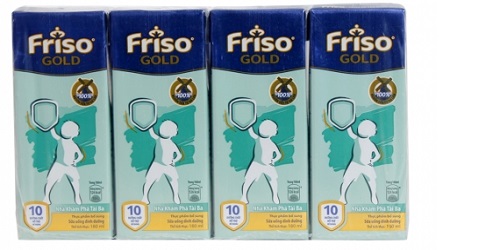 sữa bột pha sẵn Friso Gold hộp 180ml