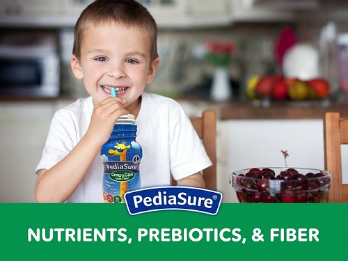 Thùng sữa nước Pediasure Grow and Gain with Fiber vani chai 237ml