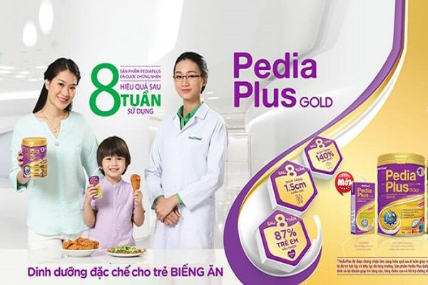 Sữa bột pha sẵn Nuti Pedia Plus Gold hộp 180ml dành cho trẻ biếng ăn