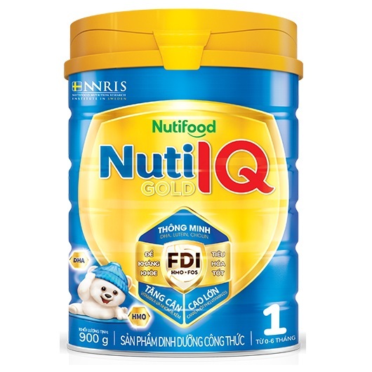 Sữa Nuti IQ Gold số 1 hộp 900g cho trẻ 0-6 tháng 