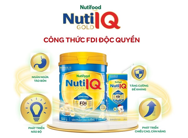 Sữa Nuti IQ Gold số 3 lon 900g cho trẻ 1 - 2 tuổi