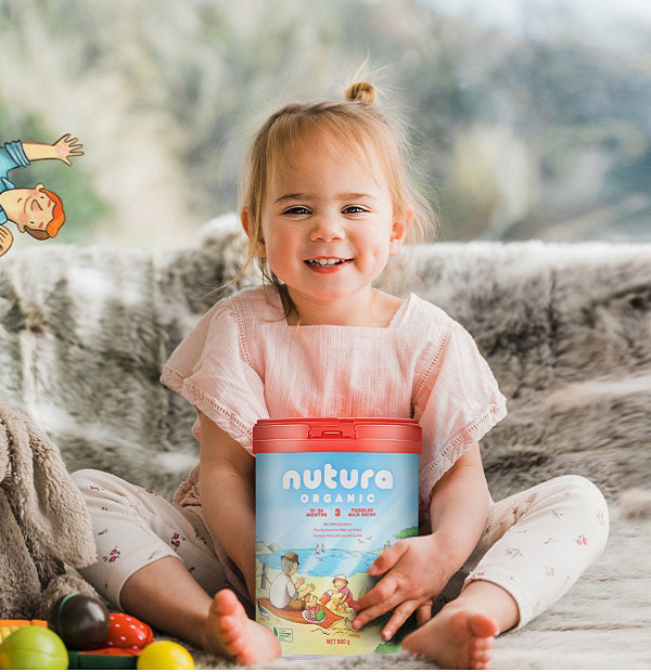 Sữa Nutura Organic Úc số 3 lon 800g cho trẻ 1-3 tuổi