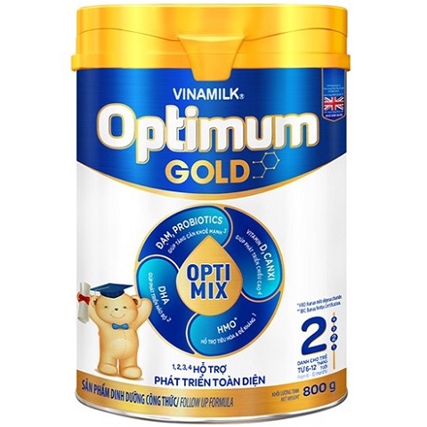 sữa optimum gold số 2 lon 800g cho trẻ từ 6-12 tháng