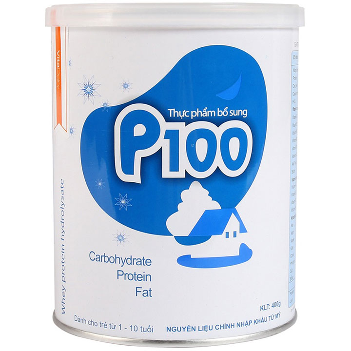 sữa p100 lon 900g cho trẻ suy dinh dưỡng từ 1-10 tuổi