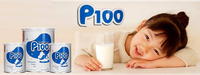 sữa p100 cho trẻ suy dinh dưỡng từ 1-10 tuổi, hộp 900g