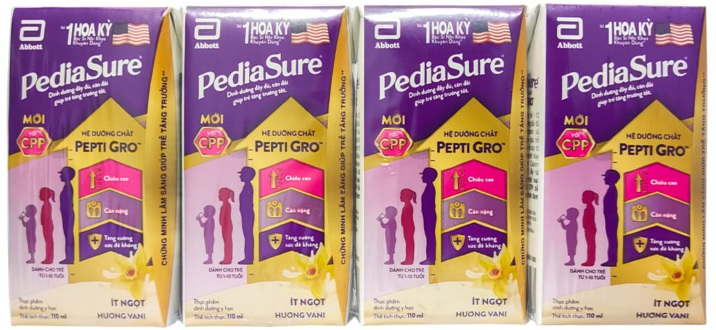 Thùng sữa Pediasure hộp pha sẵn 110ml cho trẻ 1-10 tuổi