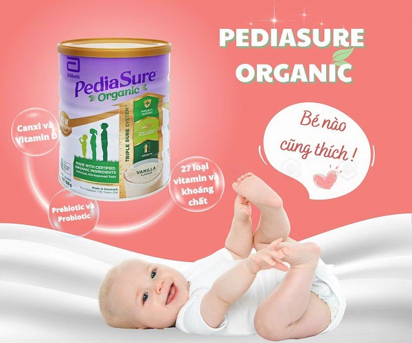 Sữa Pediasure Organic Úc lon 800g cho trẻ 1-10 tuổi