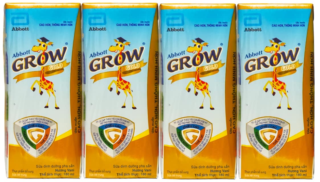 sữa bột pha sẵn abbott grow gold hộp 180ml cho trẻ trên 2 tuổi