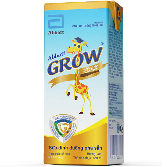 sữa bột pha sẵn abbott grow gold hộp 180ml cho trẻ trên 2 tuổi