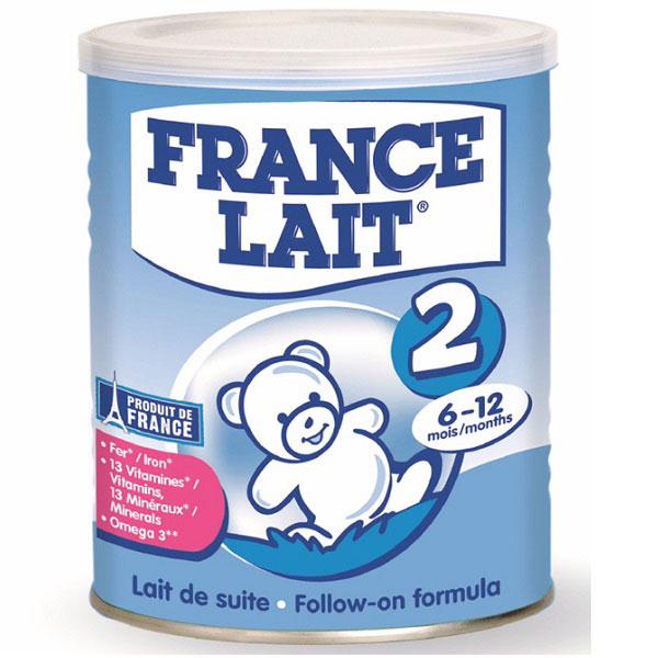 sữa pháp france lait số 2 lon nhỏ 400 cho trẻ 6-12 tháng tuổi