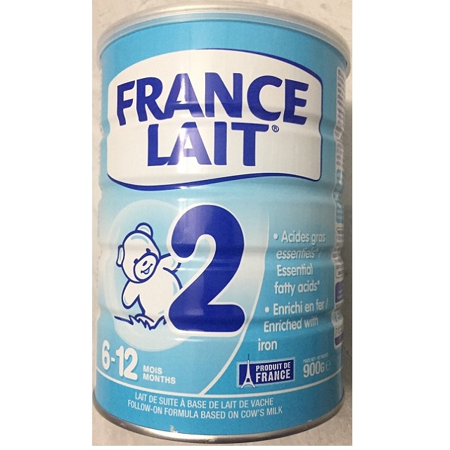 Sữa Pháp France Lait số 2 lon 900g cho trẻ 6-12 tháng