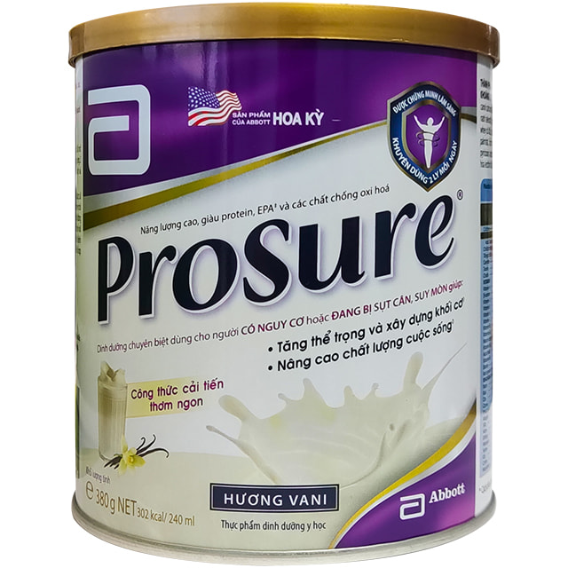 Sữa Prosure abbott cho bệnh nhân ung thư lon 380g 