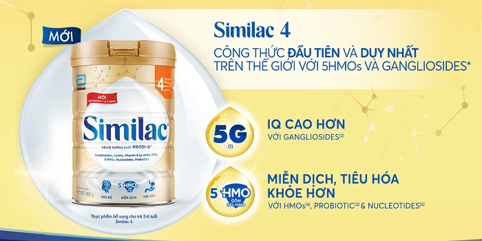 sữa similac iq số 4 lon 1.7kg cho trẻ 2 đến 6 tuổi 