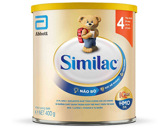 Sữa Similac IQ 4 lon 400g cho trẻ 2-6 tuổi 
