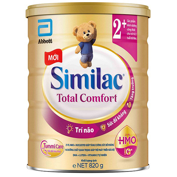 Sữa similac total comfort số 2+ lon 820g cho trẻ từ 2 tuổi trở lên