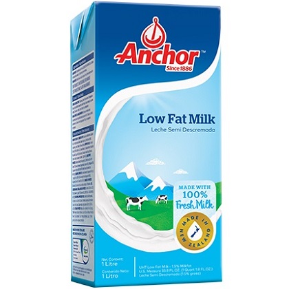 sữa tươi ít béo Anchor hộp 1 lit nhập khẩu New Zealand
