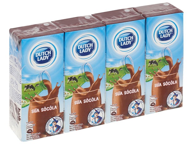Sữa tươi Cô Gái Hà Lan hương Socola hộp 180ml