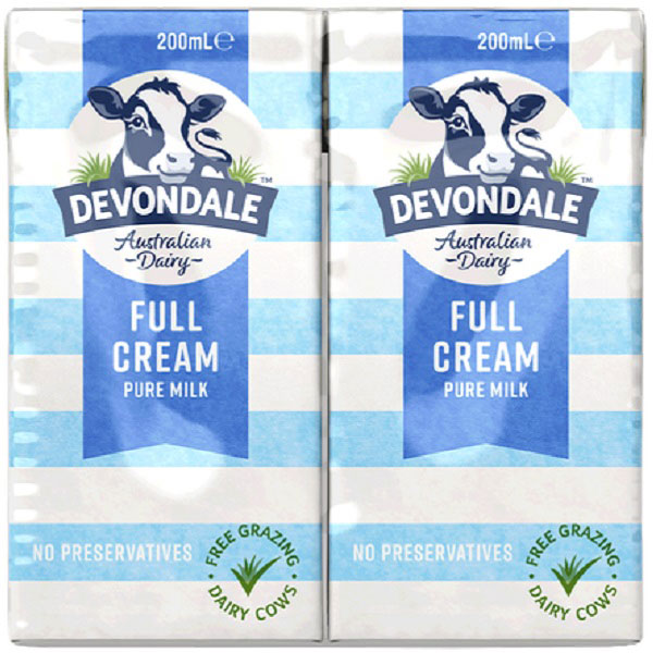 Sữa tươi nguyên kem Devondale Úc hộp 200ml