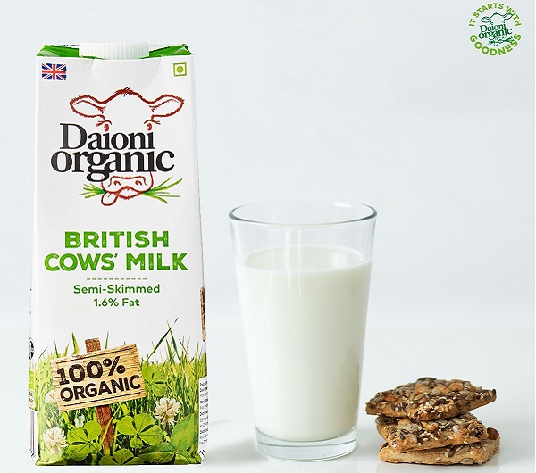 Sữa tươi hữu cơ Daionic organic ít béo hộp 1L