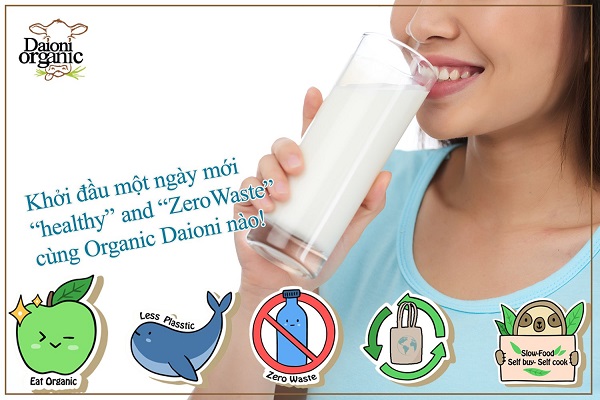 Sữa tươi hữu cơ Daioni organic nguyên kem hộp 1L