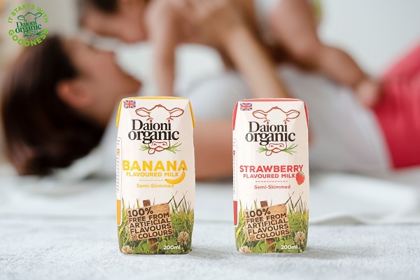 Sữa tươi hữu cơ Daioni organic vị chuối hộp 200ml
