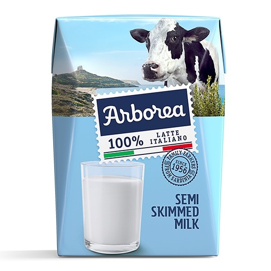 sữa tươi arborea ít béo hộp 200ml nhập khẩu ý