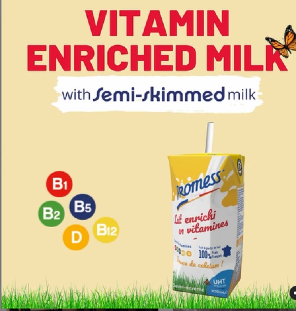 Sữa tươi Pháp Promess vitamin hộp 200ml