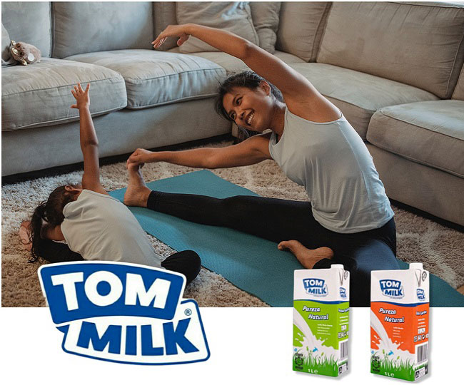 Sữa tươi Ít Béo Tom Milk Bồ Đào Nha hộp 1L