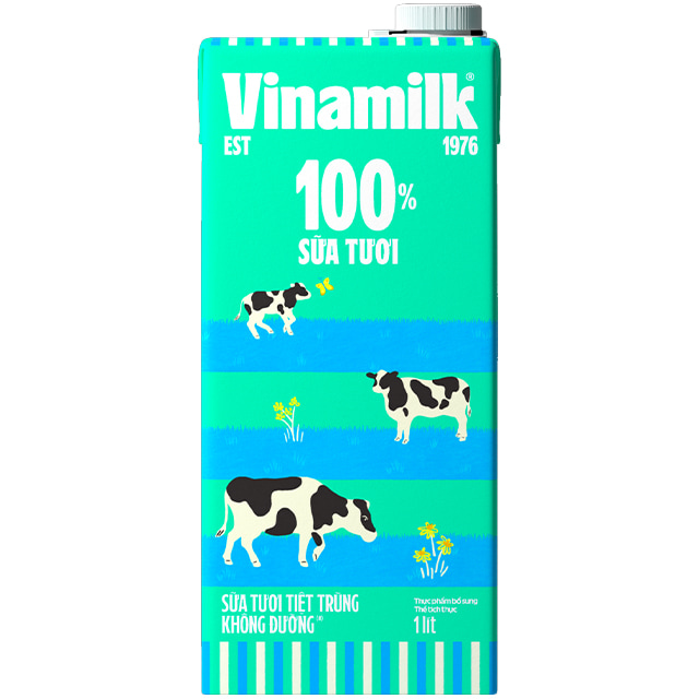 sữa tươi tiệt trùng vinamilk không đường hộp 1 lít