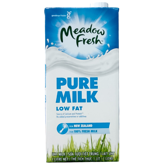 Sữa tươi Meadow Fresh ít béo hộp 1 lít