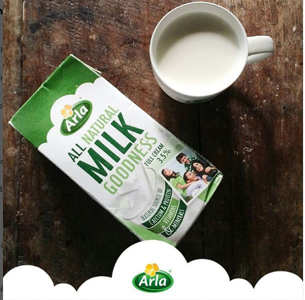 Thùng sữa tươi nguyên kem Arla nhập khẩu Đức hộp 1 lít