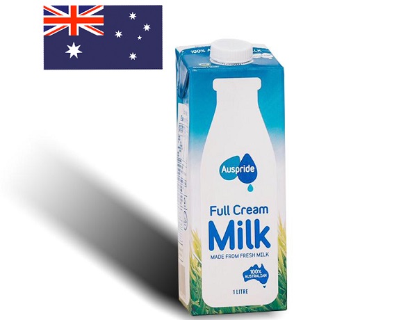 Thùng sữa tươi nguyên kem Auspride Úc hộp 1L